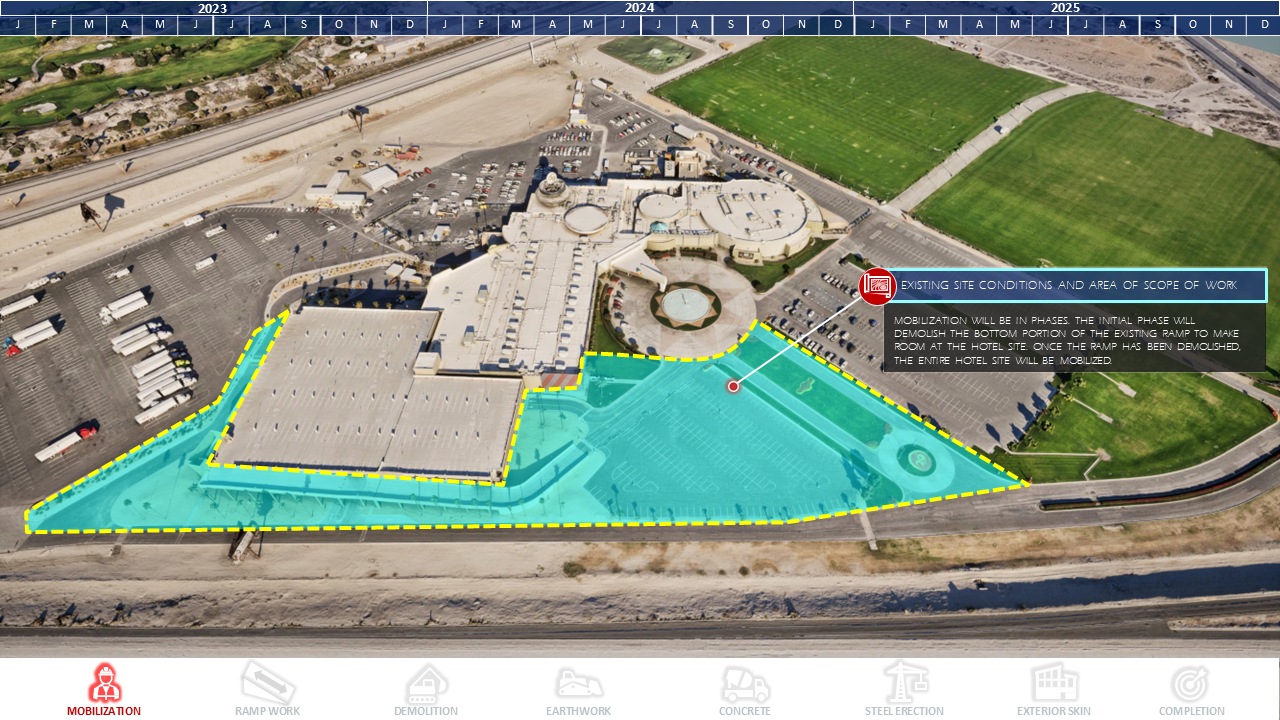 Preconstruction 3D visualization — Spotlight 29 Casino Hotel, Coachella CA